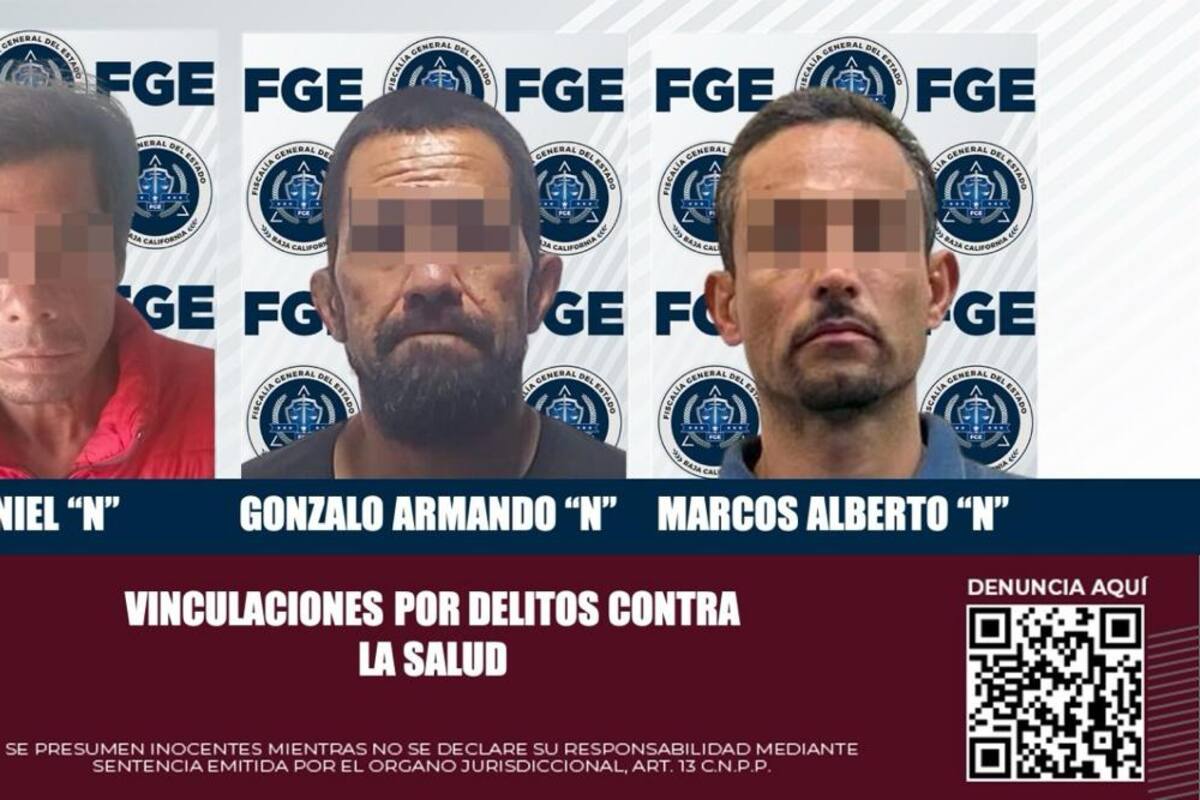 Policiaca Tijuana: vinculan a tres por narcomenudeo