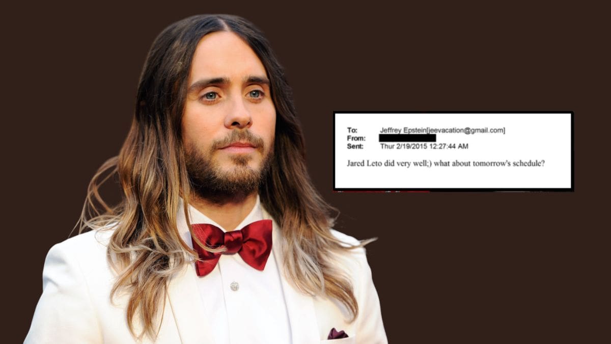 Se viraliza publicación que vincula a Jared Leto con archivos de Epstein; esto es lo que se sabe