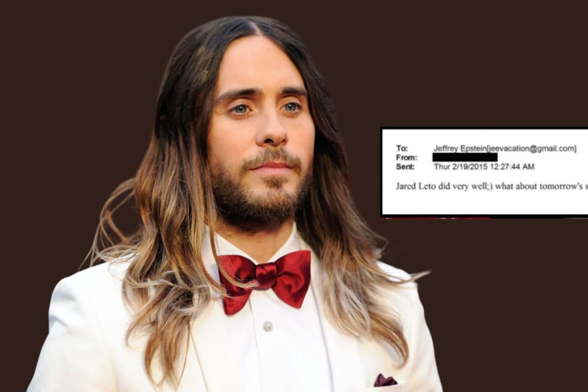 Se viraliza publicación que vincula a Jared Leto con archivos de Epstein; esto es lo que se sabe