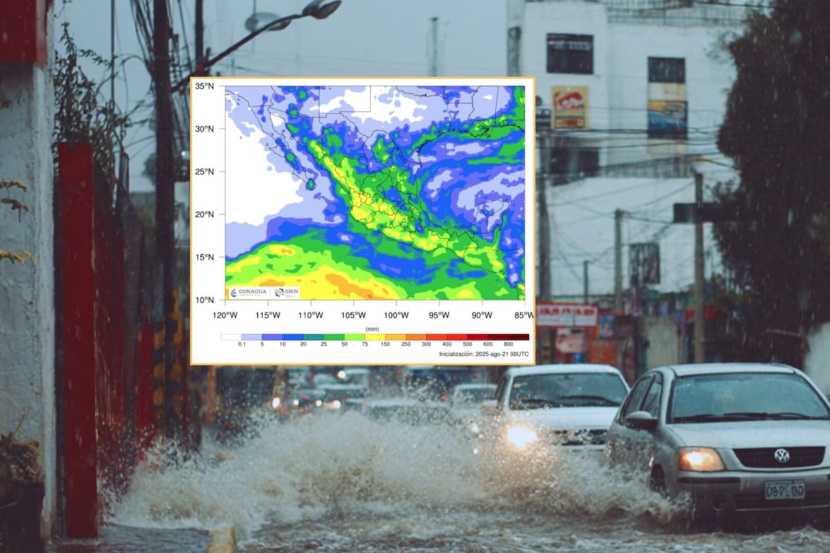 Estados que tendrán lluvias intensas, vientos fuertes y temperaturas frías este viernes 22 de agosto: Pronóstico del clima en México hoy