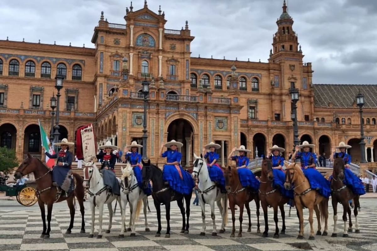 Escaramuzas de BC representan a México en intercambio cultural en España