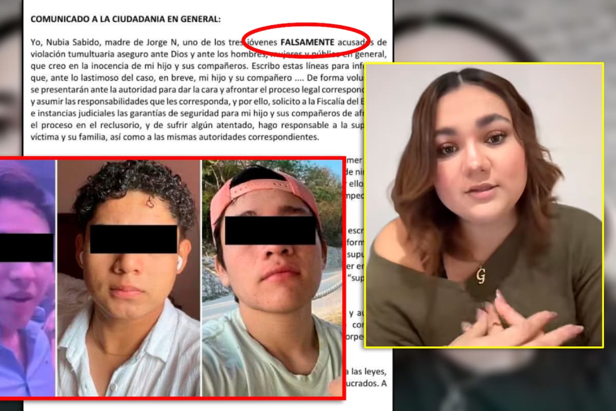“Mi hijo se entregará”: Madre de uno de ‘La Manada de Campeche’ que violaron en grupo a Susan Saravia escribe una carta al público y exige protección para Jorge ‘N’
