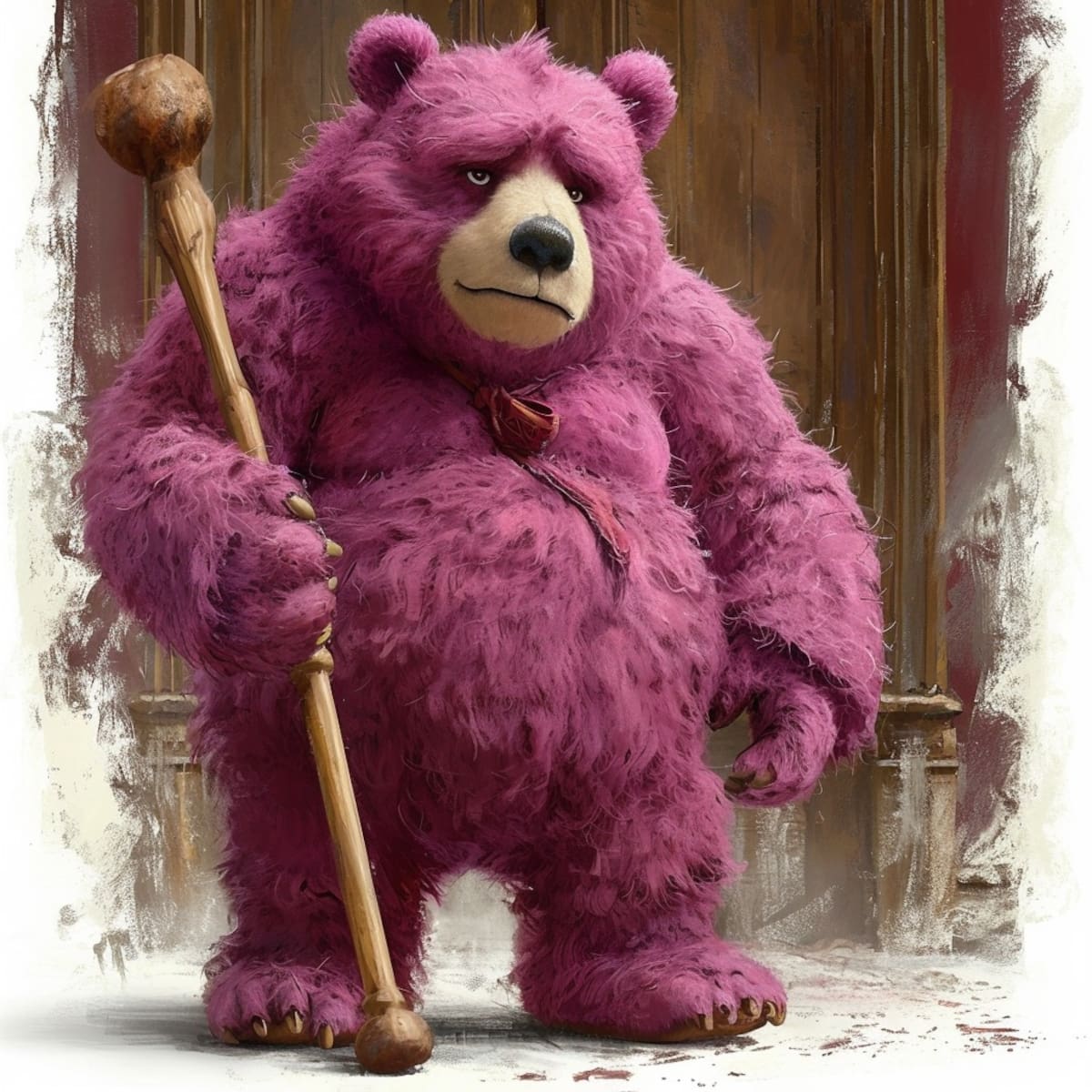 Las imágenes generadas por la inteligencia artificial de Midjourney revelan una versión de Lotso, el tierno juguete de Toy Story 3, que provoca escalofríos. Su apariencia realista, resaltando su distintivo color rosa y el bastón, sugiere una nueva dimensión a este personaje conocido por su historia de abandono y traición.