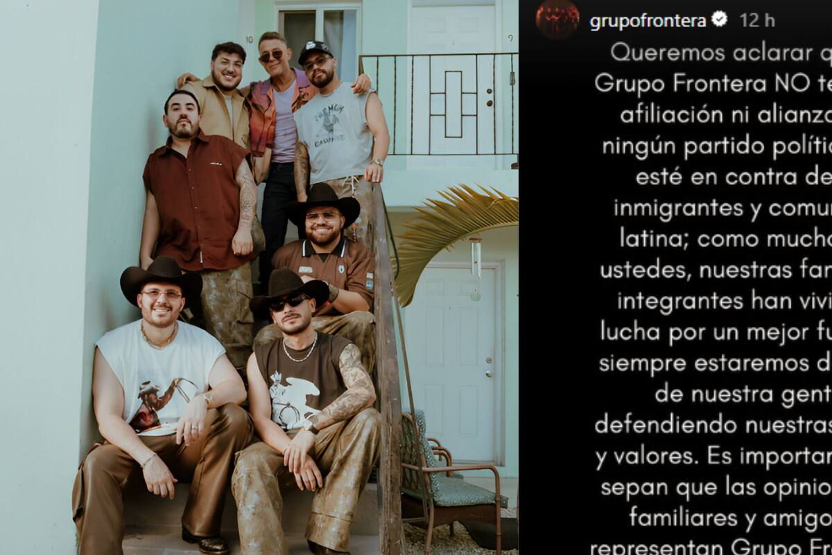 Grupo Frontera rompe el silencio sobre supuesto apoyo a Trump