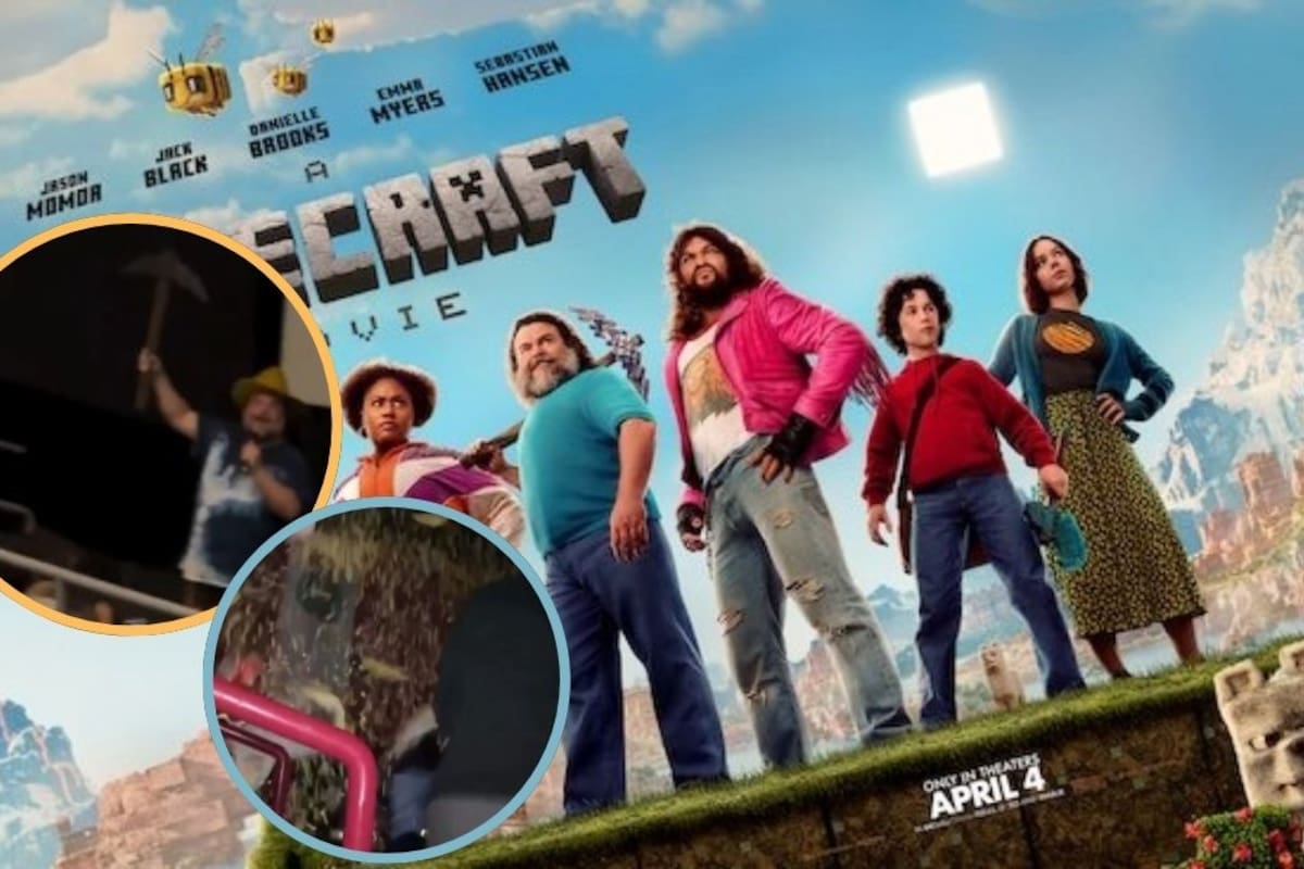 Jack Black sorprende a los asistentes de “Una película de Minecraft” y le pide a los fans que no arrojen palomitas