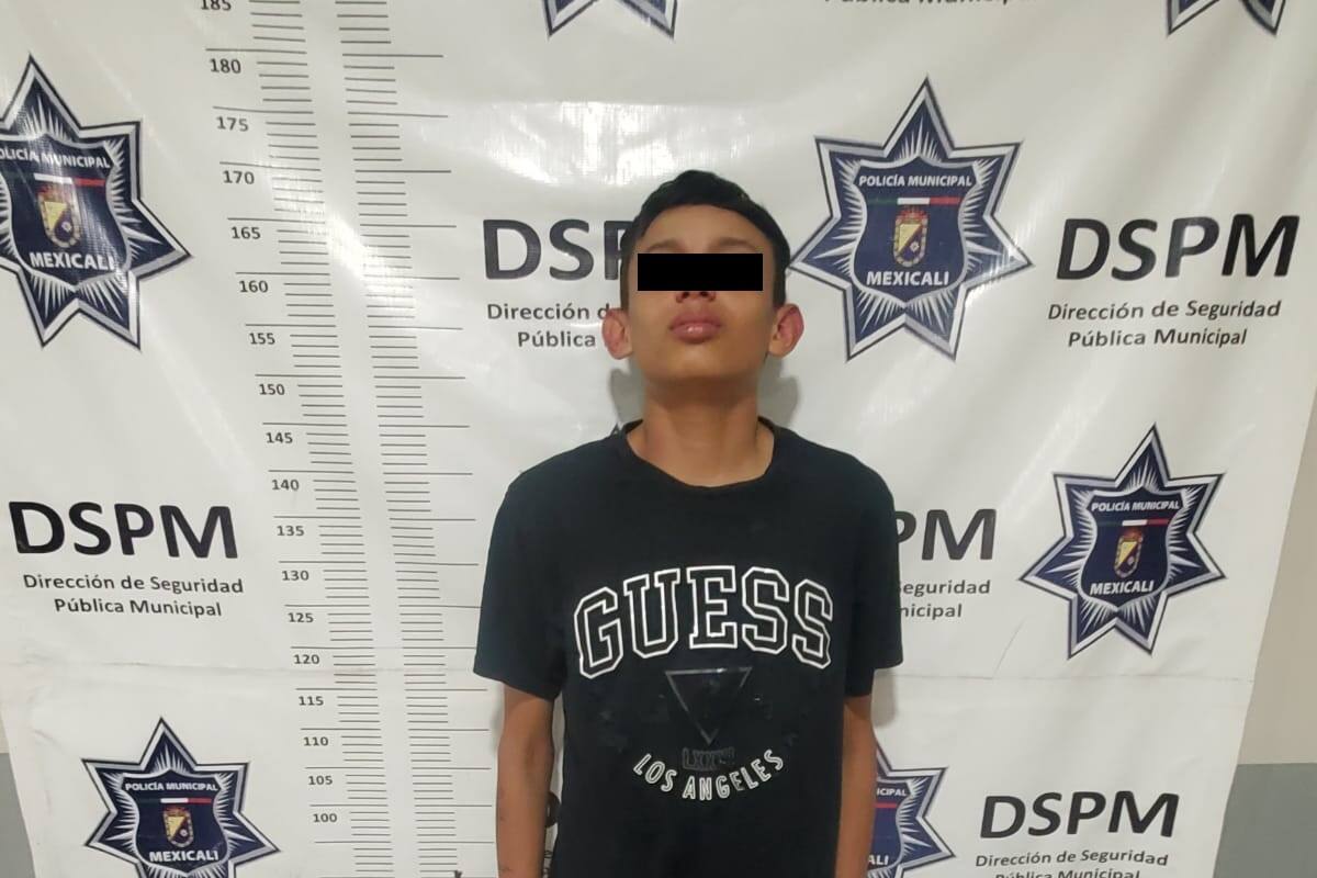 Detienen a joven de 18 años con metanfetamina