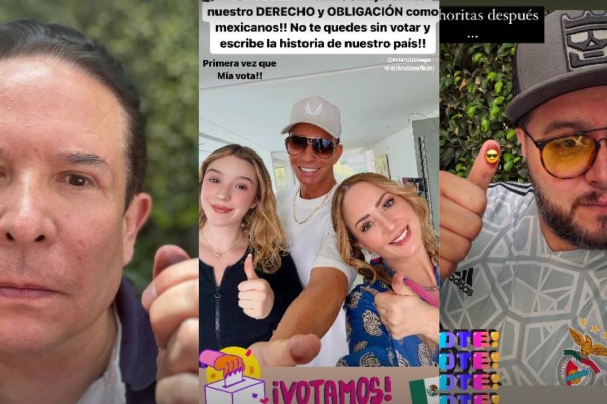 ¿Qué famosos han votado?