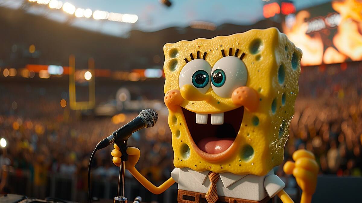 Los personajes animados de Bob Esponja narrarán el enfrentamiento entre los Kansas City Chiefs y San Francisco 49ers en el Super Bowl.