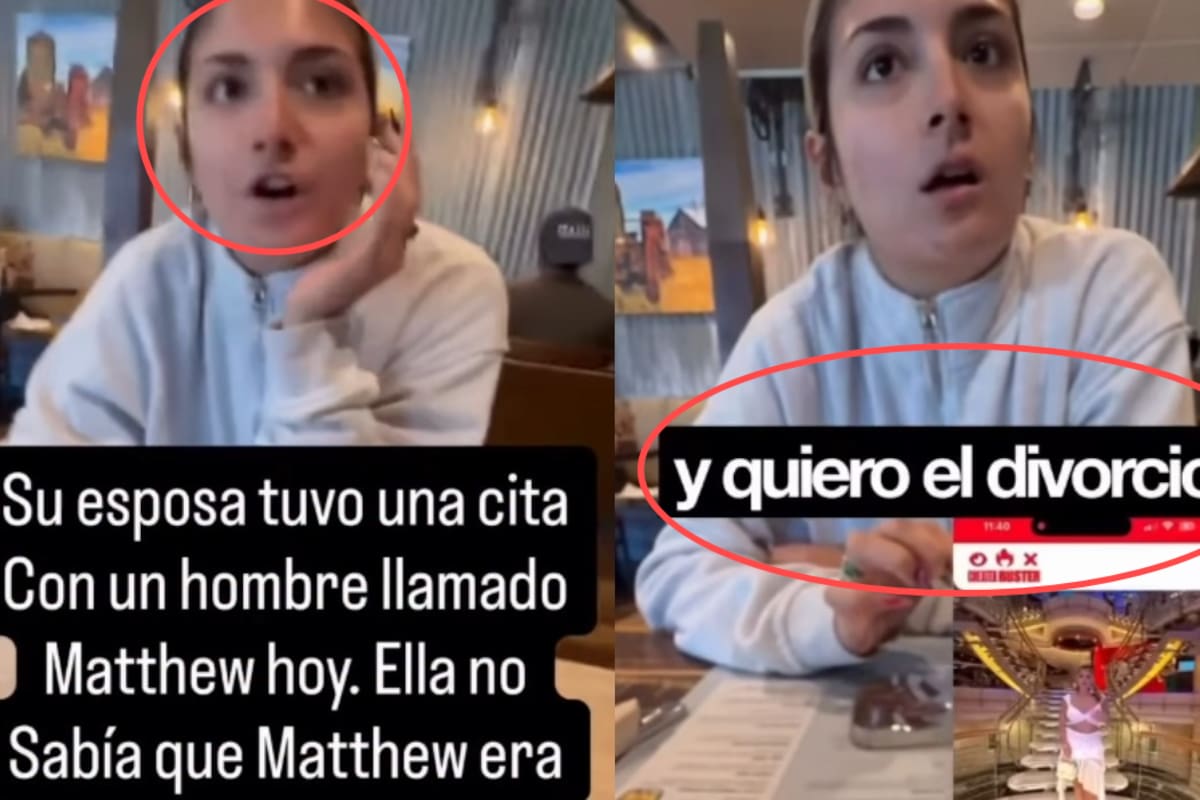 “Solo vine aquí a arruinar tu cita de Tinder”: mujer cree que tendrá una cita con un hombre que conoció en una aplicación, pero llega su esposo a confrontarla