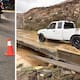 Socavón e inundaciones en Tijuana por lluvias de 'Rachel'