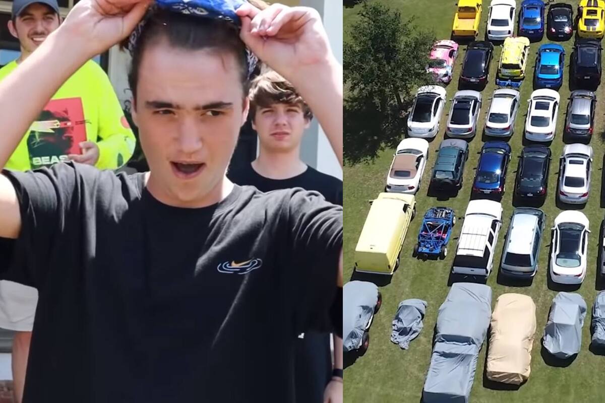 Joven se suscribe a un canal de youtube y le regalan 40 automóviles