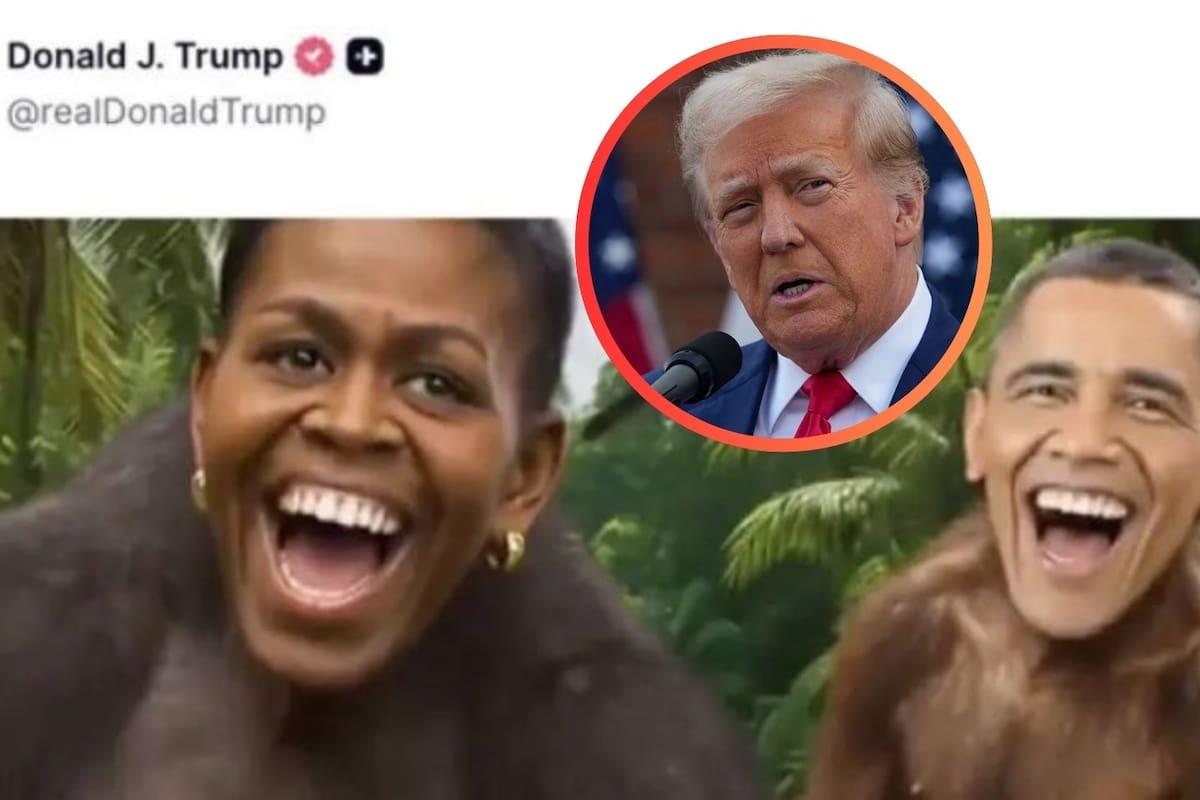 ¿Qué pasó con la publicación racista que hizo Donald Trump sobre Barack y Michelle Obama y qué impacto tuvo en la política de EEUU?