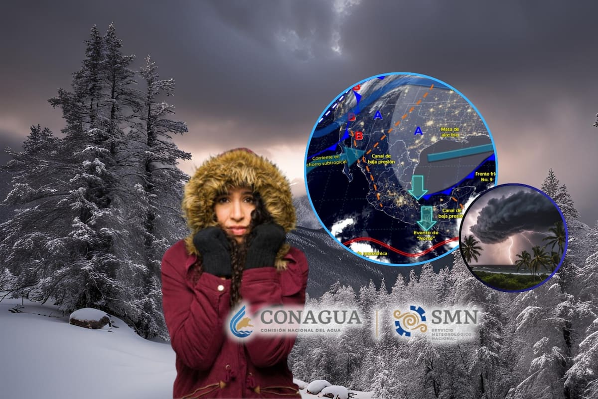 ¡Saca las cobijas! Frentes fríos traen temperaturas gélidas con caída de nieve o aguanieve, mientras la primera tormenta invernal se aproxima este viernes