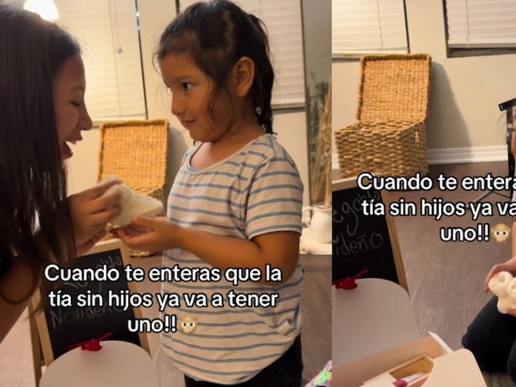 “Mi vida, véanle los ojitos”: niña se vuelve viral al ponerse triste porque su tía favorita tendrá un bebé