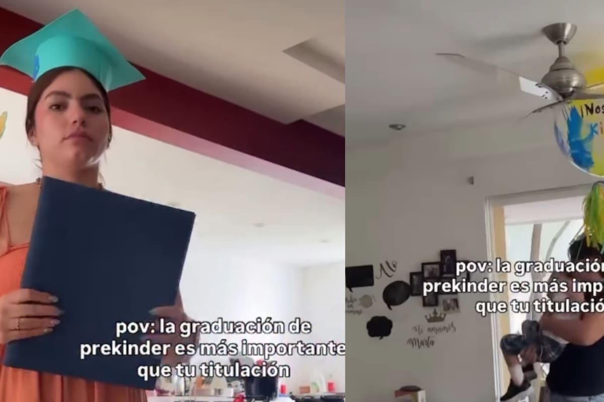 Graduada comparte cómo su logro fue opacado por la fiesta de pre-kínder de su hermano menor