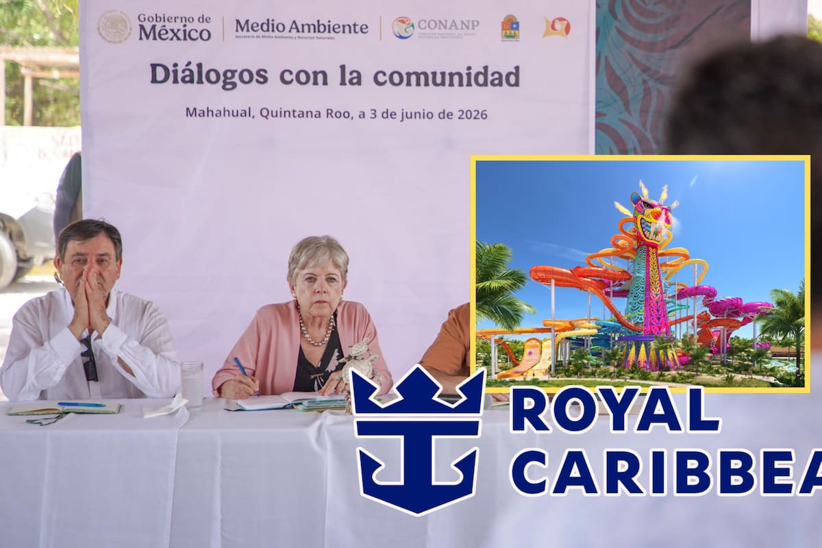 Habitantes de Mahahual defienden el proyecto de Royal Caribbean ante Semarnat, acusando que la cancelación frena obras de salud y energía eléctrica prometidas para la comunidad