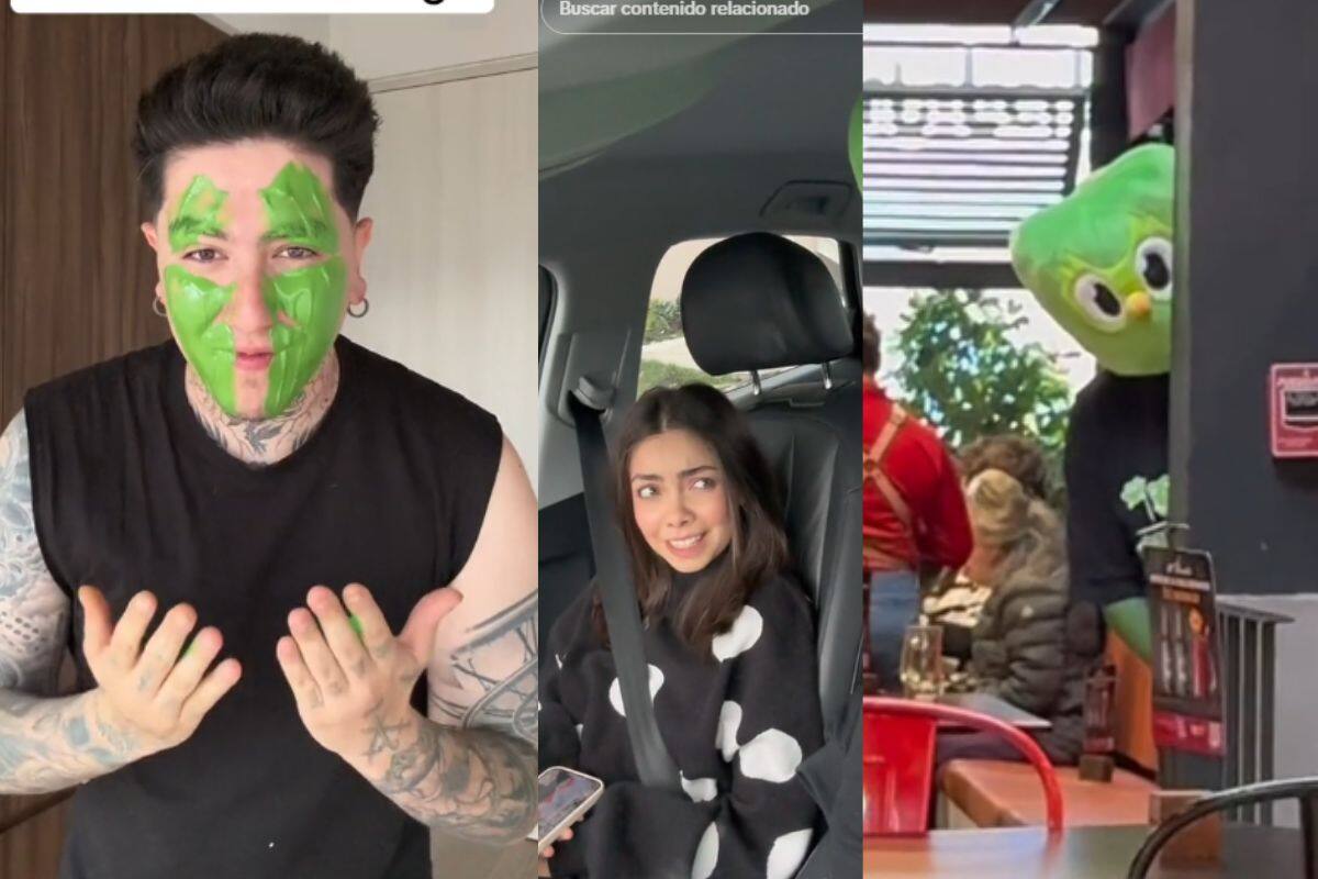 Influencer se disfraza de Duolingo para sorprender a su novia y se hace viral