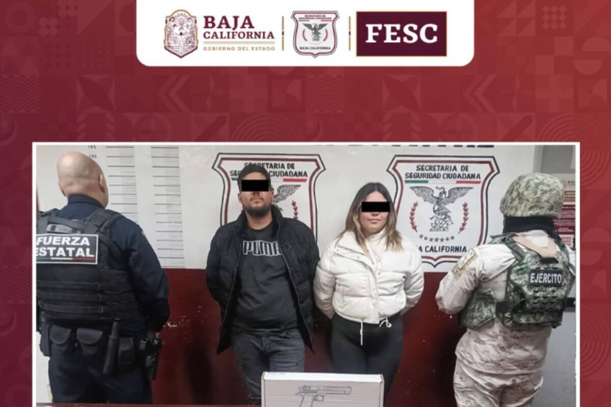 Pareja armada es detenida por la FESC