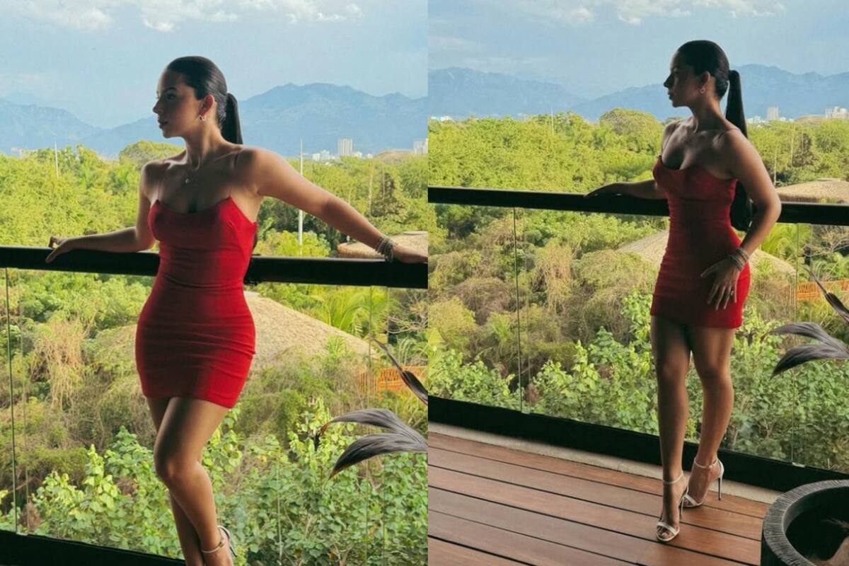¿Cuánto cuesta el vestido rojo que Ángela Aguilar usó con Christian Nodal?