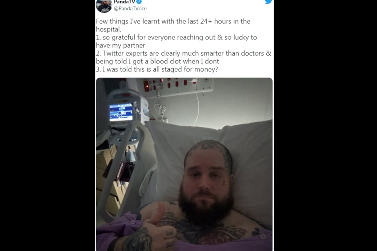 Bloguero termina en un hospital luego de intentar un 'stream' de 24 horas