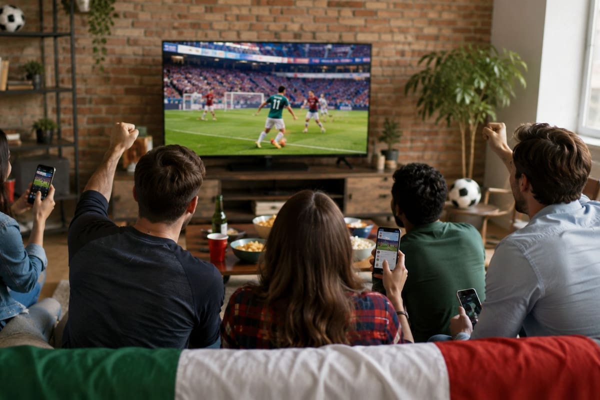 El 65% de los mexicanos verá el Mundial 2026 por televisión pero complementará la transmisión con su celular, un hábito que mantiene el dominio del 56% en canales abiertos para seguir a la Selección Mexicana mientras convive con el streaming