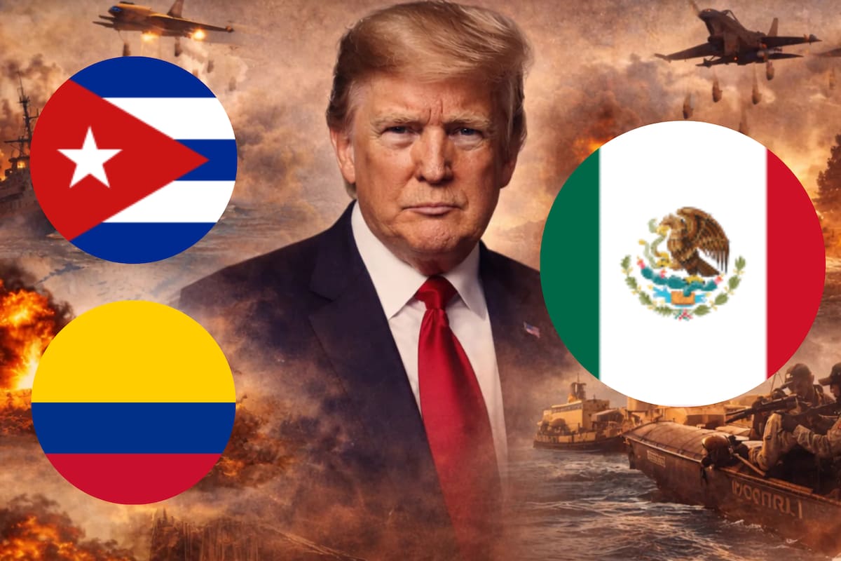 Tras sus declaraciones sobre el control de los cárteles en México, Trump extiende su narrativa y deja a Colombia y Cuba dentro de su agenda regional de seguridad