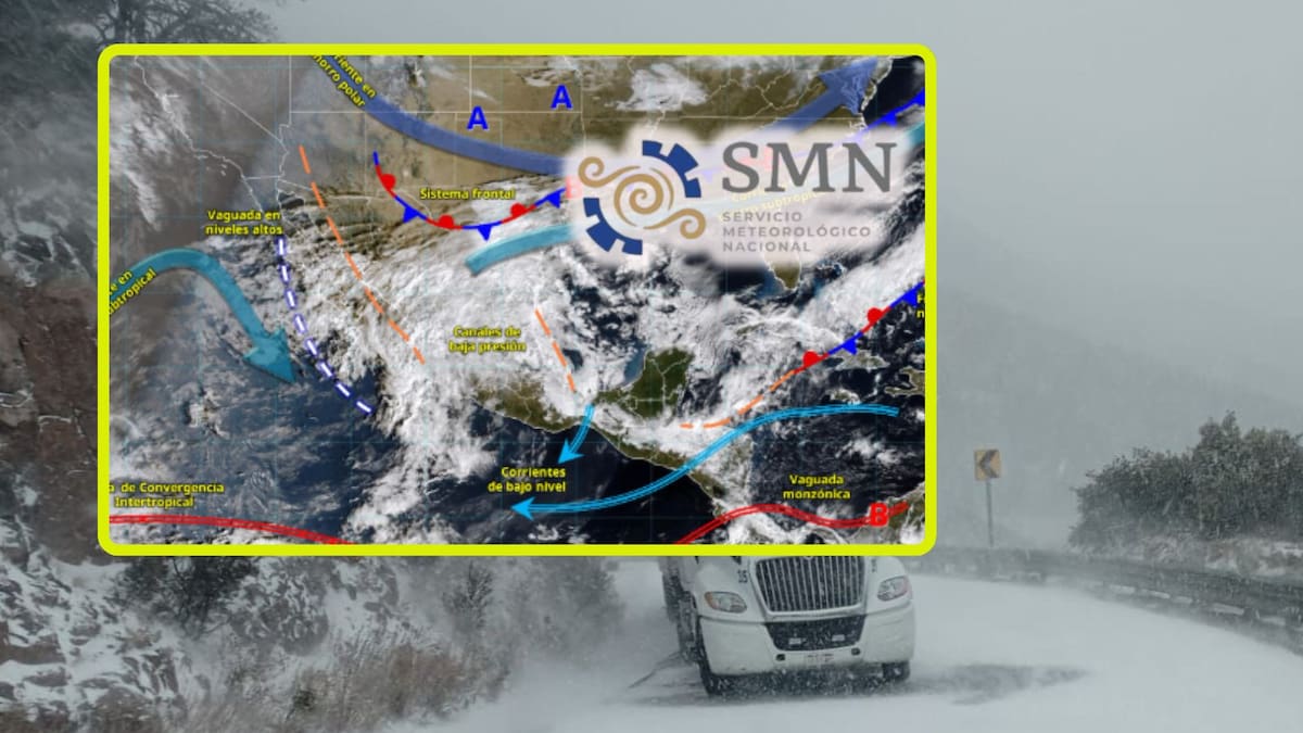 Frentes fríos 30 y 31 junto a su masa de aire polar ‘congelarán’ estas ciudades jueves y viernes; tormenta invernal traerá fuertes lluvias, posibles nevadas y heladas de hasta -10°C en estas regiones