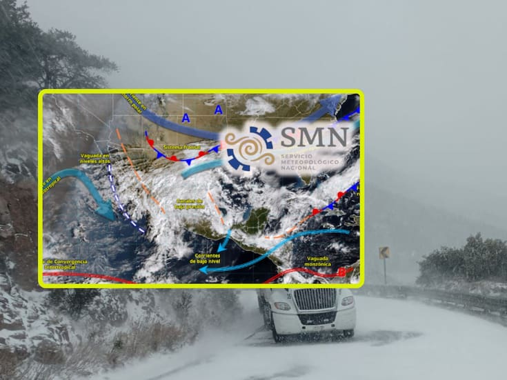Frentes fríos 30 y 31 junto a su masa de aire polar ‘congelarán’ estas ciudades jueves y viernes; tormenta invernal traerá fuertes lluvias, posibles nevadas y heladas de hasta -10°C en estas regiones