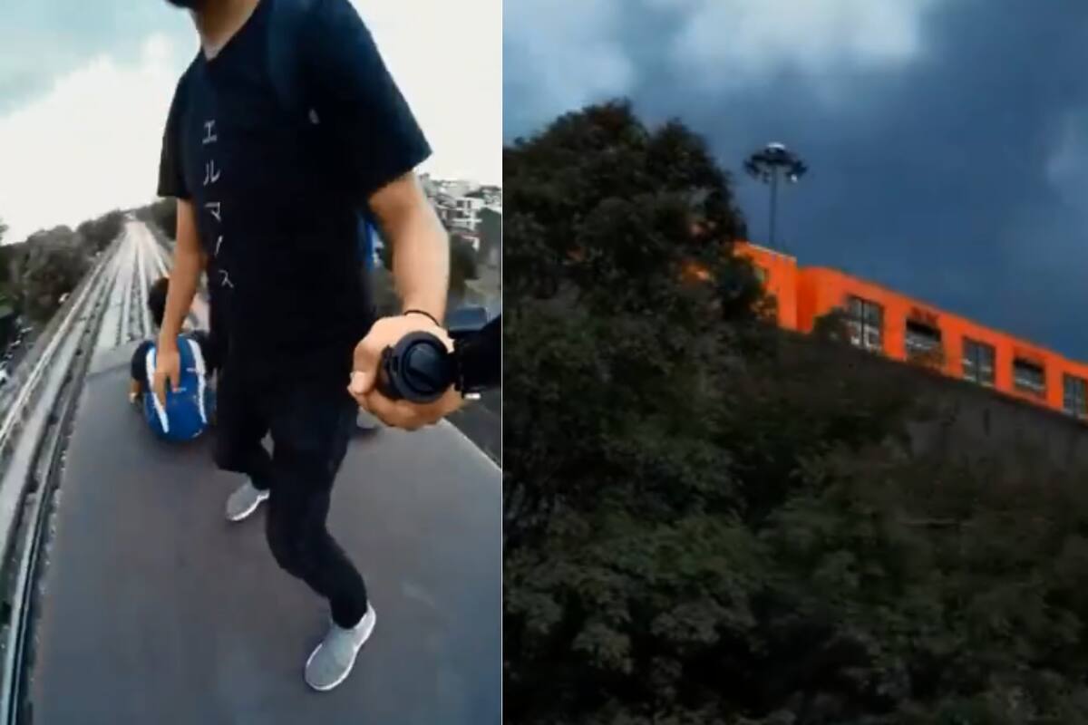 ¿Subway Surfers en la vida real? Denuncian a jóvenes que "surfean" en metro de la CDMX
