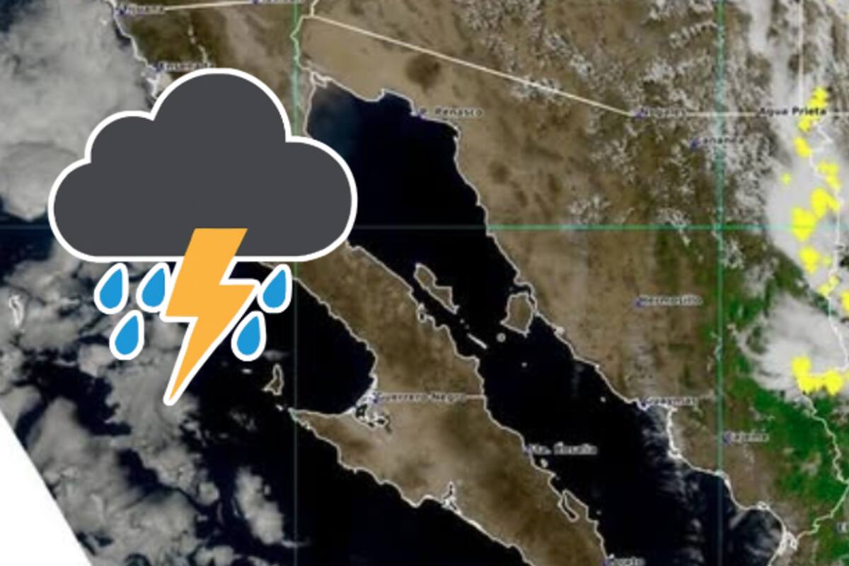 Aviso meteorológico en Sonora: tormentas fuertes con lluvia y rachas de viento