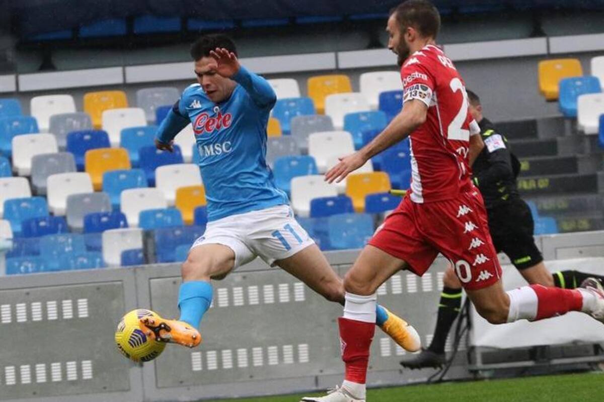 El "Chucky" Lozano duplica sus goles de la temporada anterior con el Nápoli