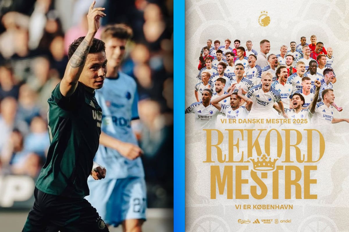 Rodrigo Huescas y el Copenhagen se proclaman campeones de la Superliga en Dinamarca