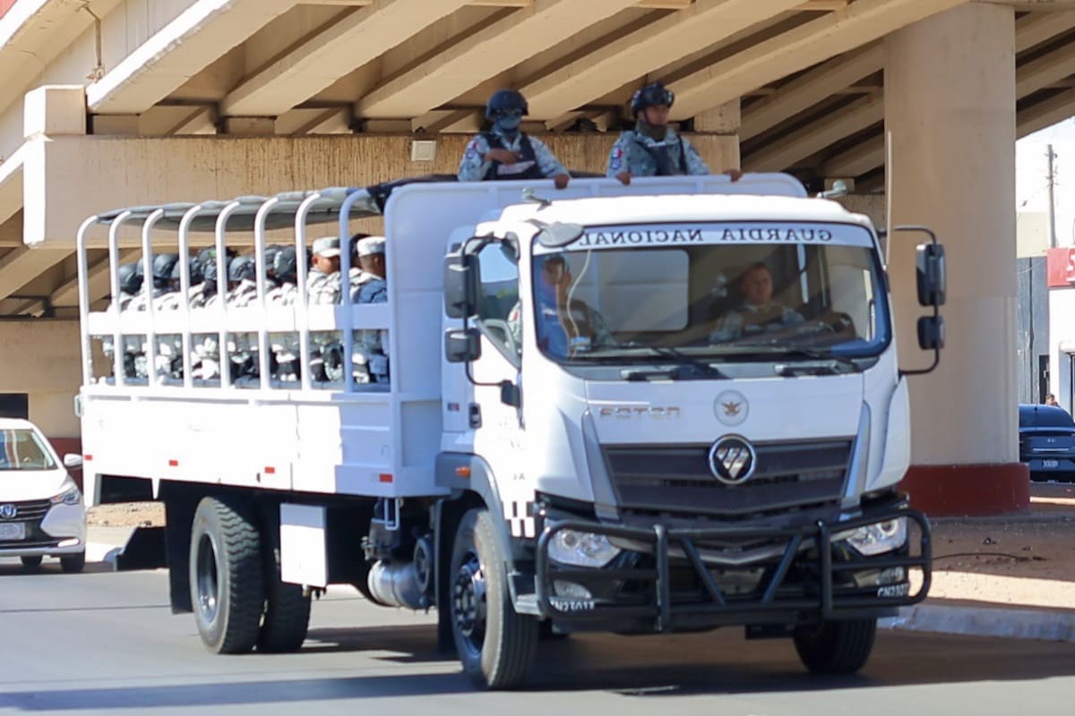 Llegan 120 de los mil 500 elementos de la Guardia Nacional a Sonora para combatir tráfico de armas y fentanilo en frontera