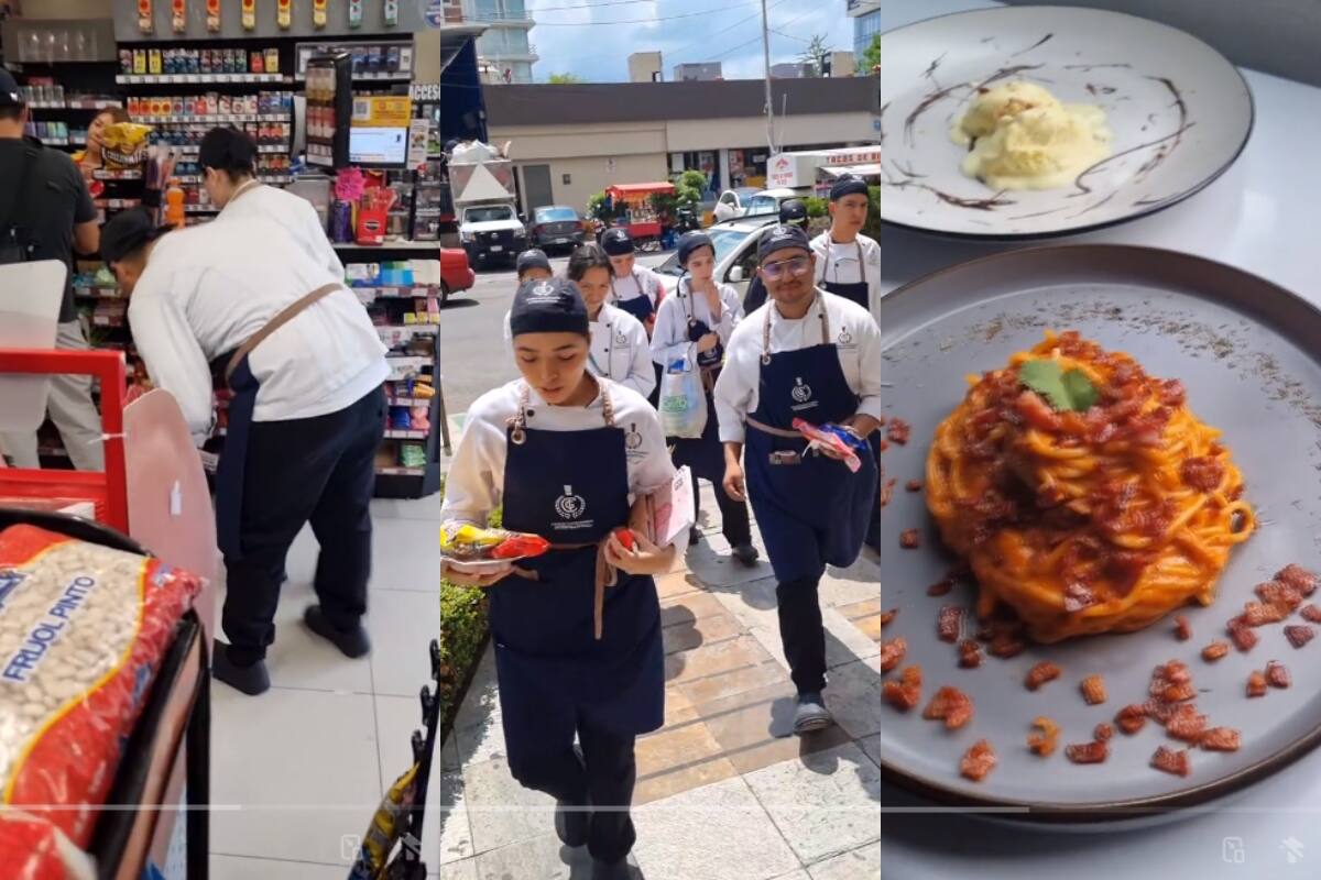 Chef hace que sus alumnos creen exquisitos platillos sólo con lo que puedan encontrar en la tienda Oxxo (VIDEO)