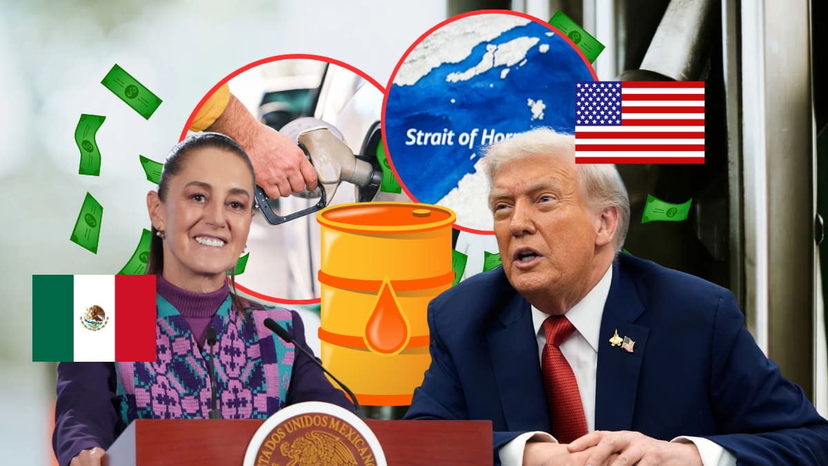 Mientras Trump elimina temporalmente una ley para facilitar el traslado de petróleo dentro de EEUU y evitar que suba la gasolina por guerra en Irán, Sheinbaum baja impuestos en México para contener el impacto