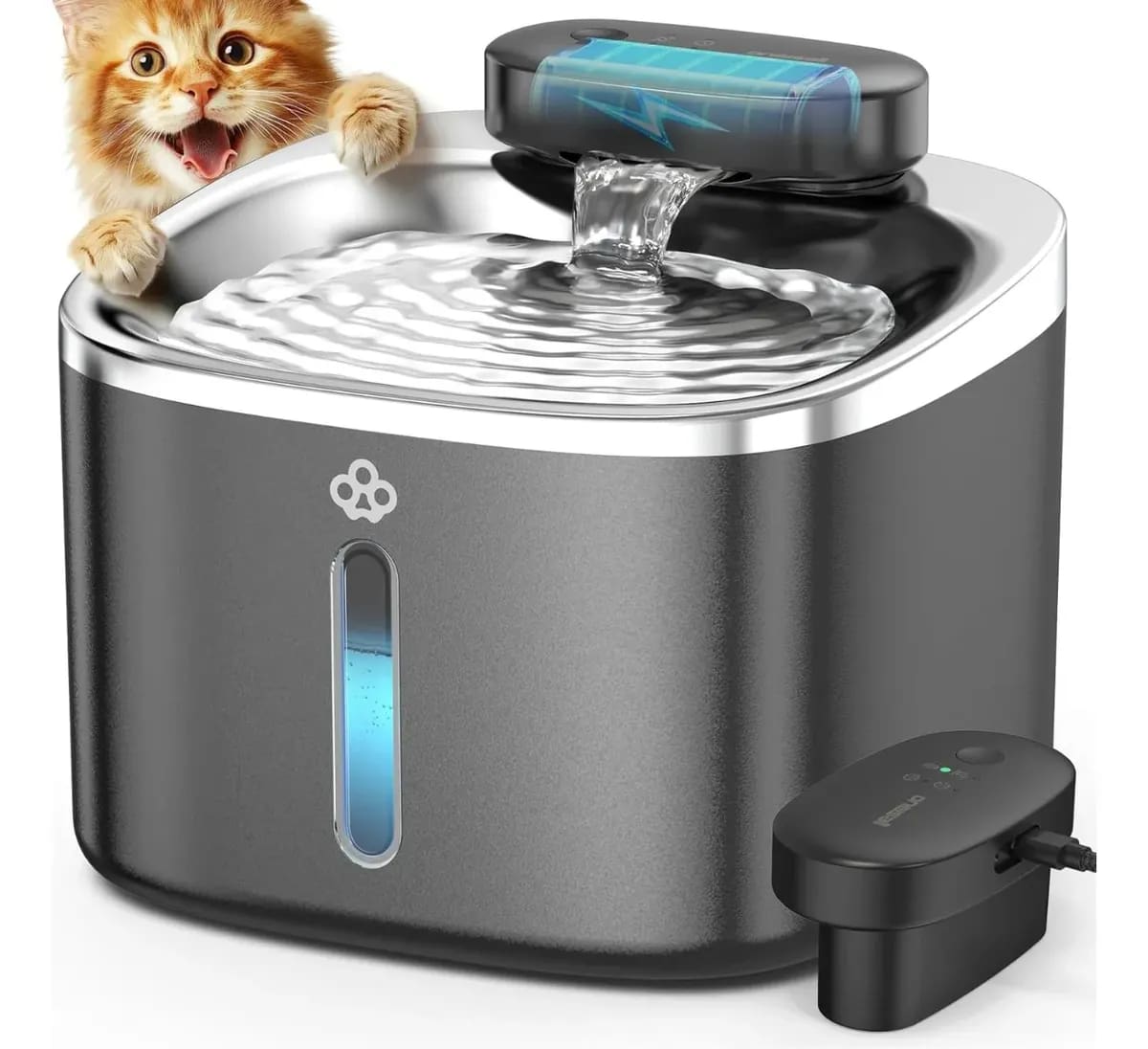 Fuente de agua inalámbrica para mascotas | Mercado Libre