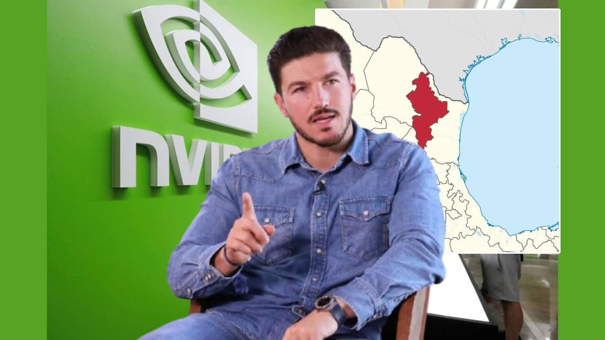 Samuel García anunció emocionado la millonaria inversión de Nvidia en Nuevo León, pero la empresa lo ha desmentido y corregido. | Archivo GH y Wikipedia Commons