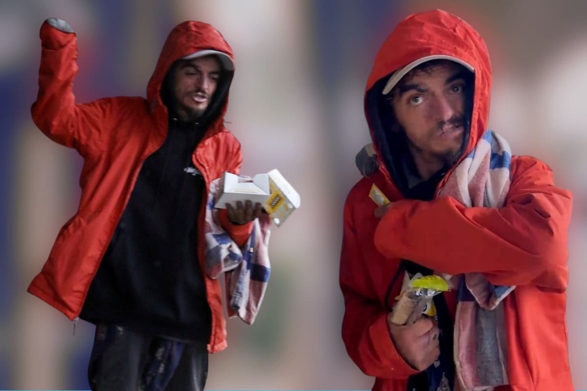 Tylor Chase, vuelve a las calles y fue visto consumiendo metanfetamina tras evaluación psiquiátrica