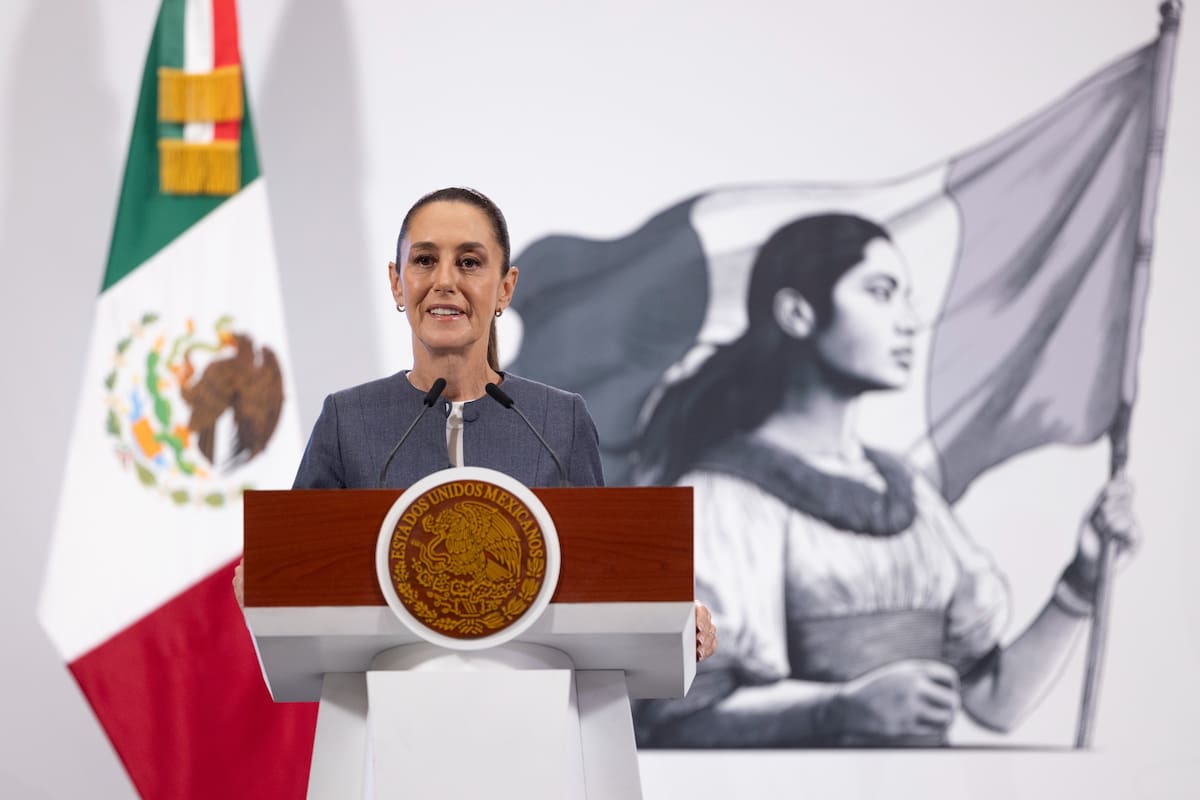 La presidenta Claudia Sheinbaum Pardo en su "Conferencia del Pueblo" del 6 de junio del 2025. | Crédito: Presidencia
