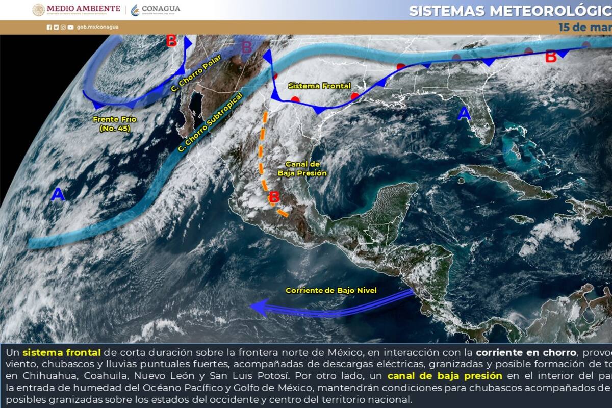 Permanecerán durante la noche de hoy las lluvias fuertes en Chihuahua, Coahuila, Nuevo León y San Luis Potosí