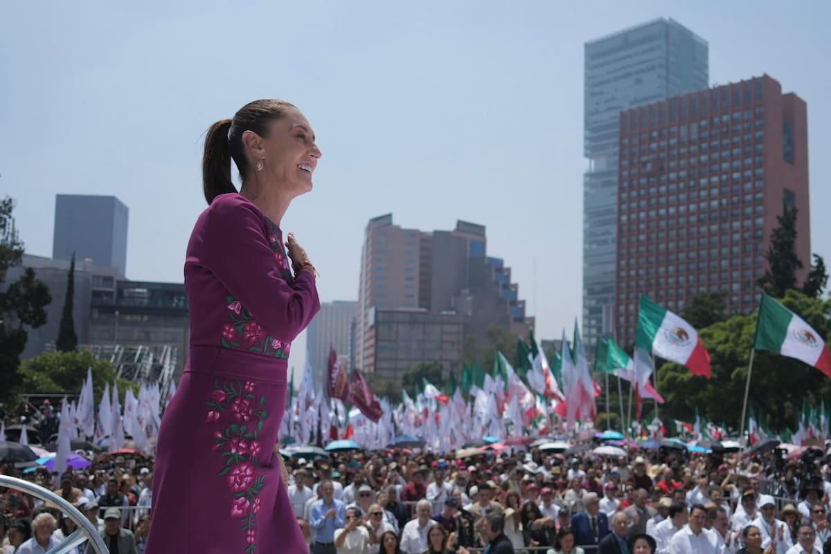 La presidenta Claudia Sheinbaum Pardo rindió su segundo informe de rendición de cuentas este domingo 31 de mayo del 2026. | Crédito: Presidencia