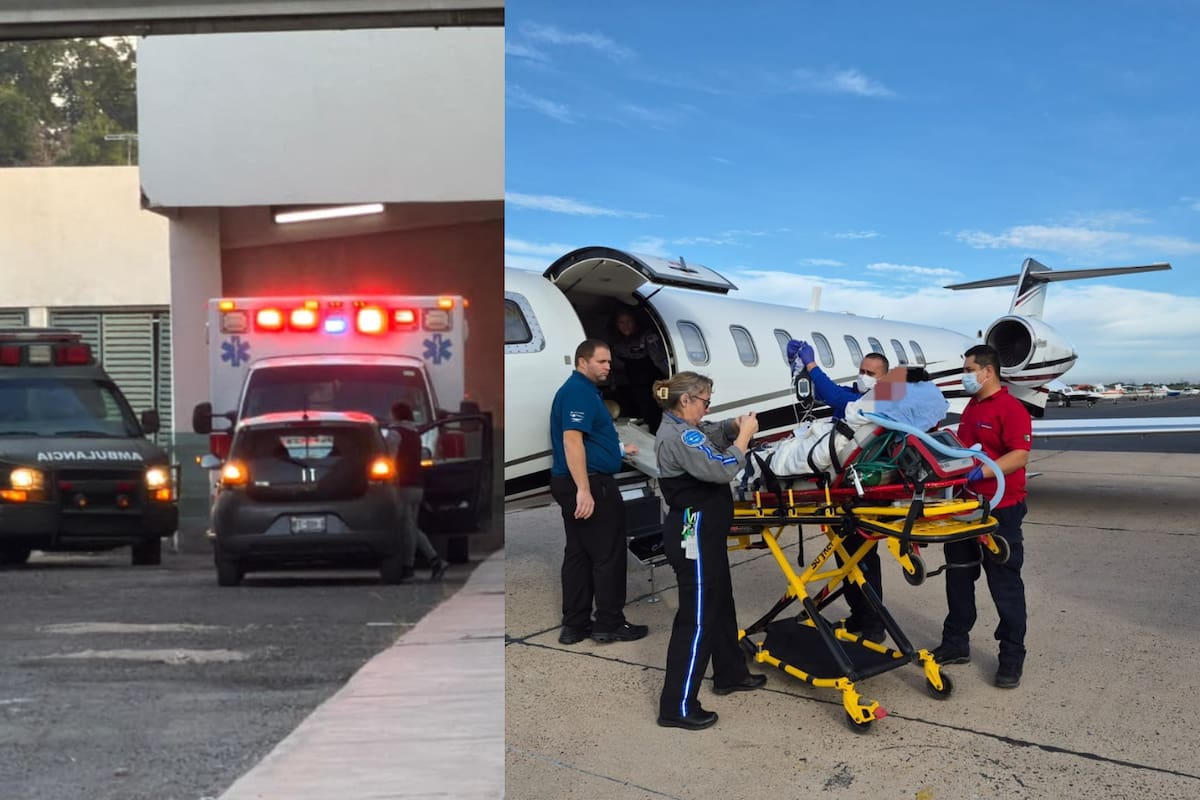 Trasladan a menores quemados en incendio en Cajeme