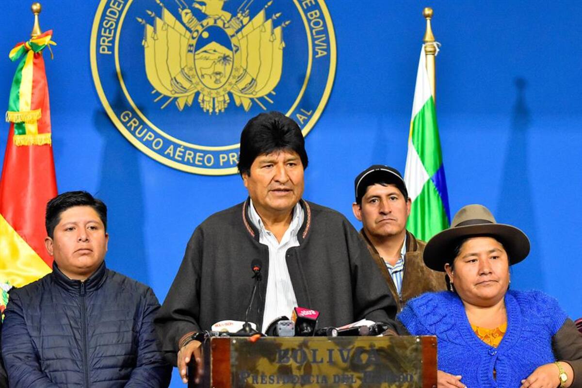 Bolivia: Renuncia Evo Morales tras 14 años en el poder; también vicepresidente