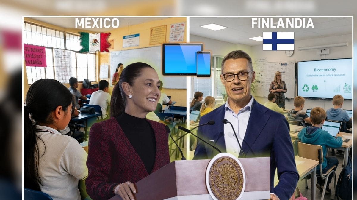 Mientras en México Sheinbaum busca limitar el uso de celulares y tablets en las escuelas, en Finlandia la tecnología se usa como herramienta educativa en clases y se les enseña a regular su propio uso en lugar de prohibirse