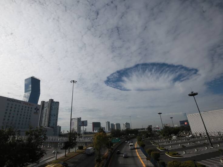 Esto dijeron en redes tras aparición de un “nube cavum” en Puebla y que Protección Civil explicó el fenómeno