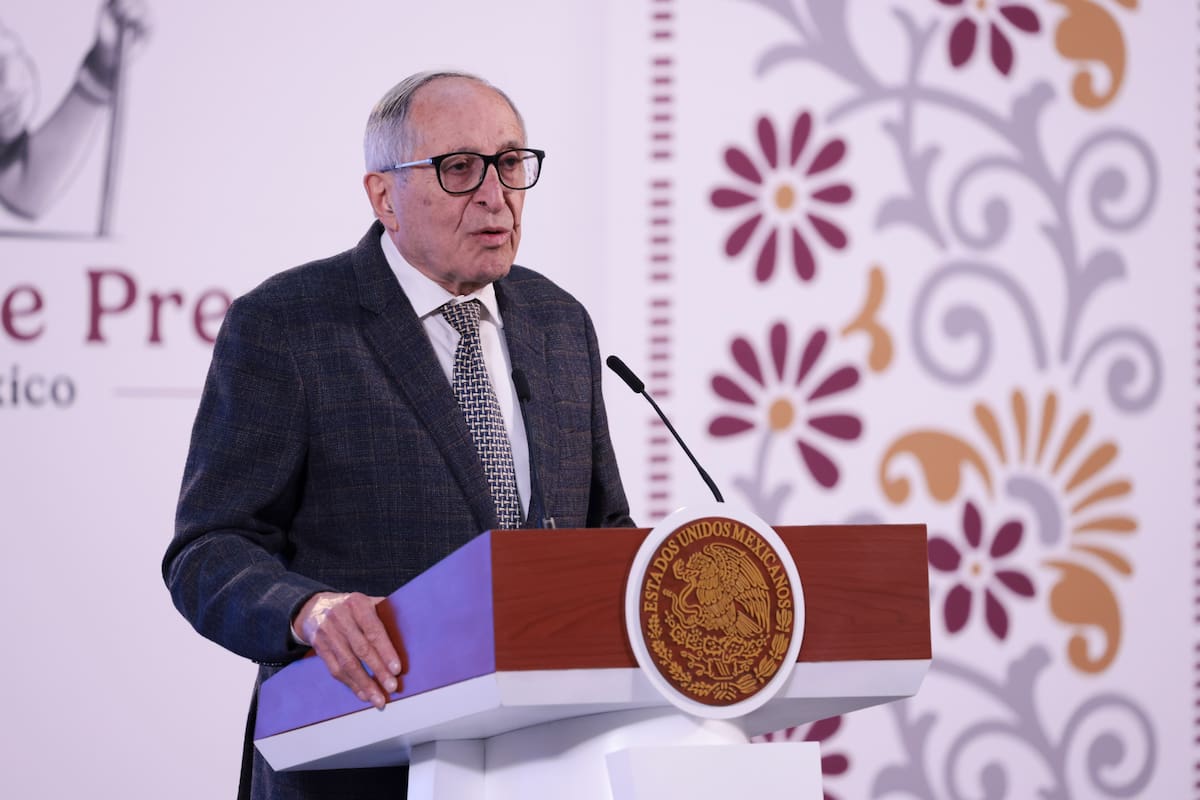 David Kershenobich, en la mañanera del Pueblo de Claudia Sheinbaum Pardo este jueves 31 de octubre del 2024. | Crédito: Presidencia