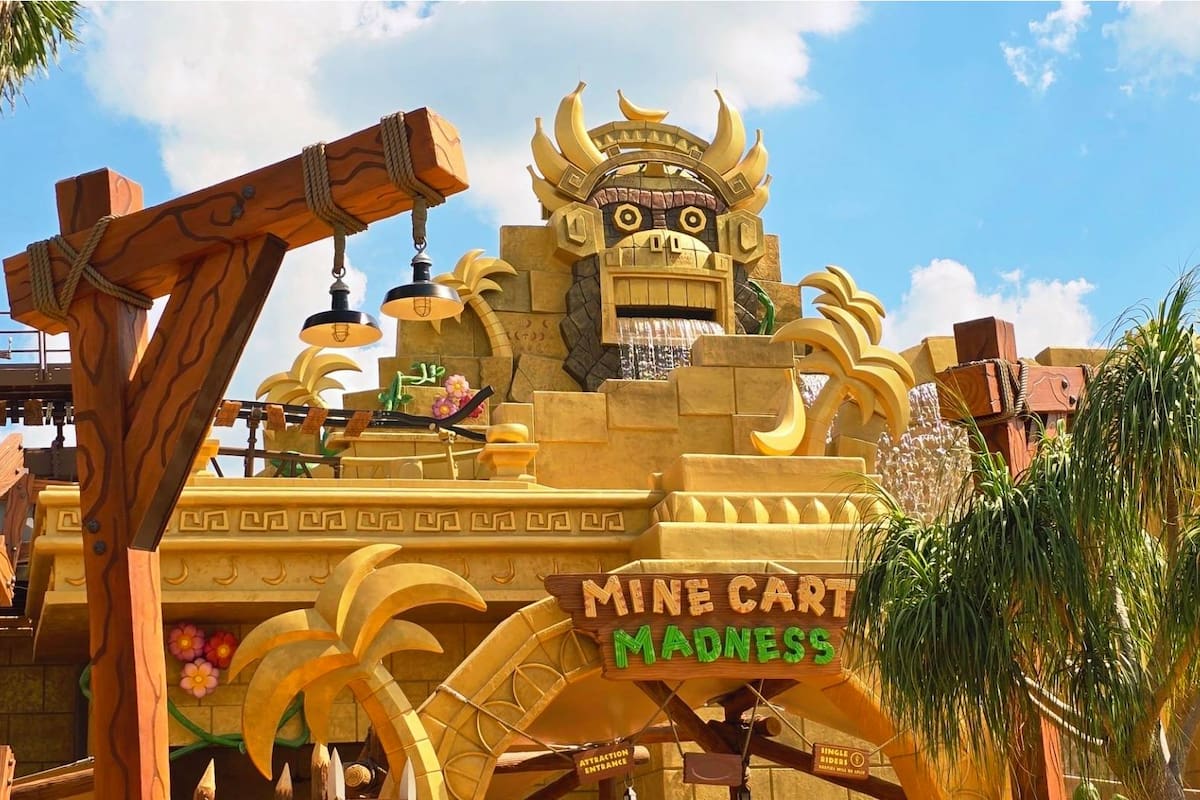 Así luce la sección de Donkey Kong Country en el parque temático de Universal