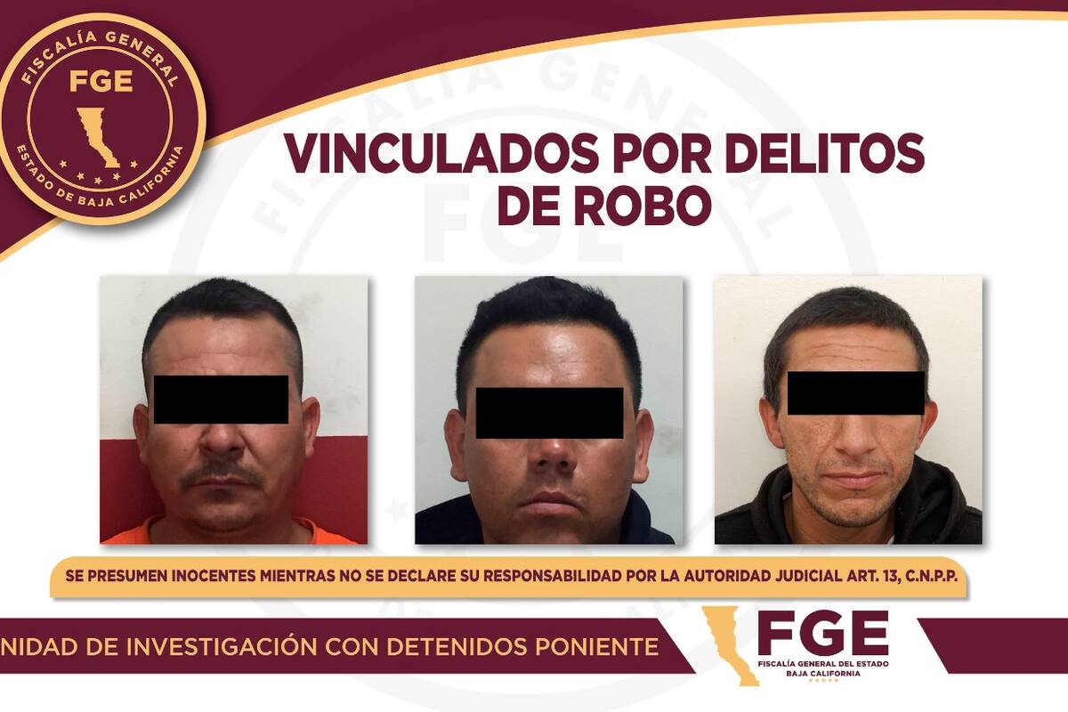 Vinculan a proceso a tres por robos