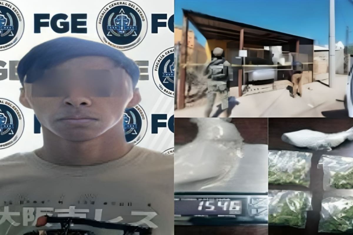 Cateo en fraccionamiento Buenos Aires deja detenido y droga asegurada