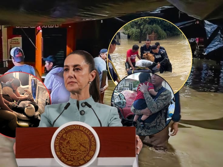 Fuertes lluvias dejan 48 muertos, múltiples desaparecidos, cientos de personas incomunicadas y colapsos en servicio de CFE; Sheinbaum aseguró tomar acción con gobiernos estatales (Fotos y videos)